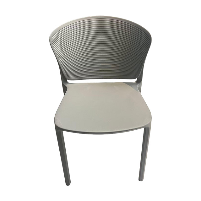 Modern Plastic Dining Chair with Rattan Pattern