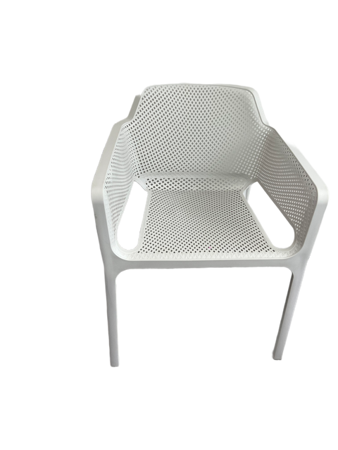 Modern Plastic Armchair Mold With Mesh Design For Outdoor And Commercial Use