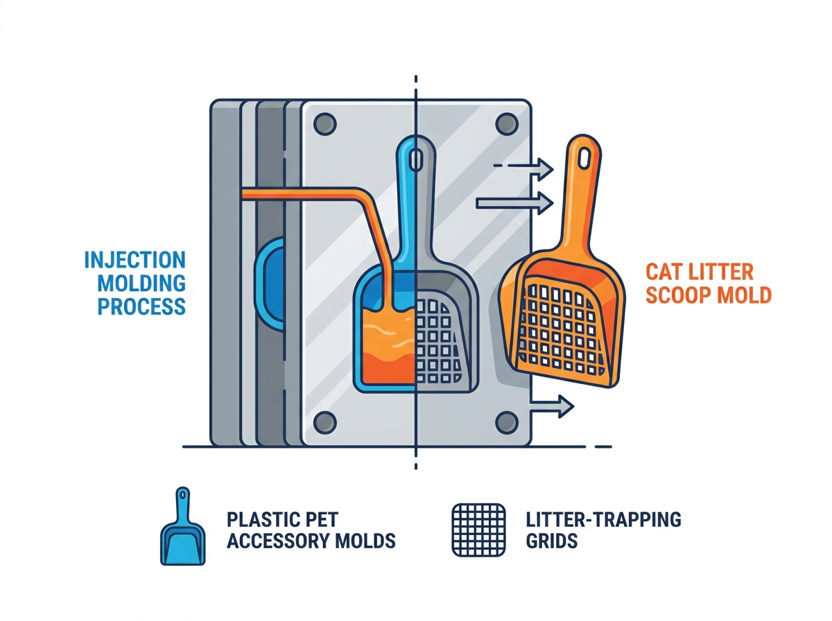 Cat Litter Scoop Mold Design